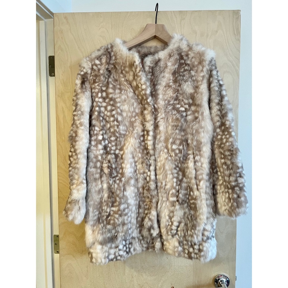 Hoss Intropia Genuine Rabbit Fur Jacket